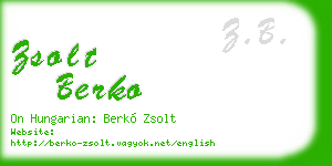 zsolt berko business card