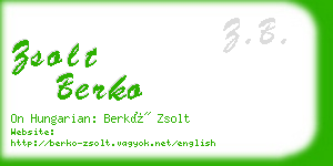 zsolt berko business card